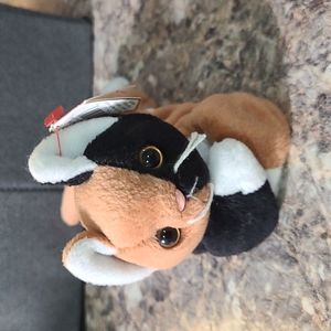 TY Vintage Brown and Black Cat "Chip" Beanie Baby